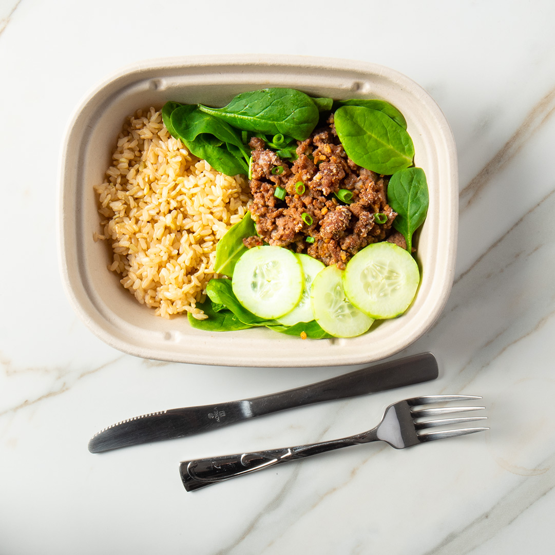Spicy Asian Ground Beef Bowl