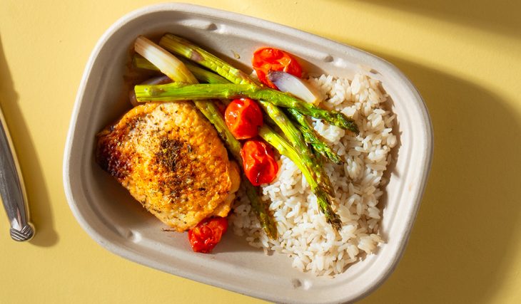 Garlicky Dijon Chicken Thighs