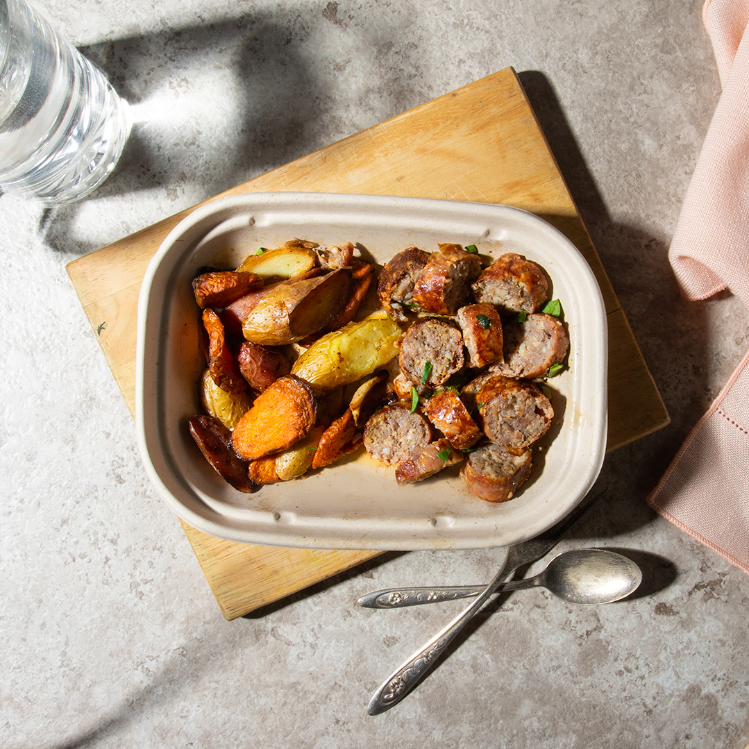 Roasted Root Veggies with Sausage