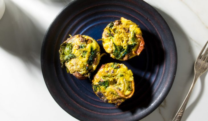 Mushroom Spinach Bacon Egg Cups