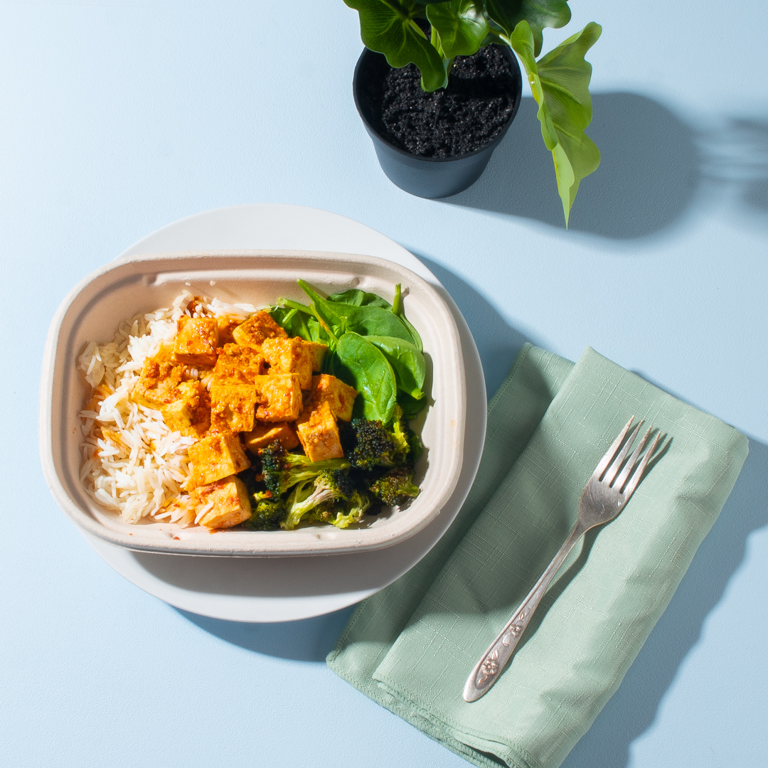 Peanut Tofu Buddha Bowl