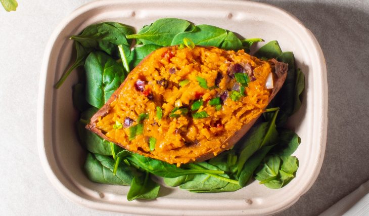 Fully Stuffed Sweet Potato