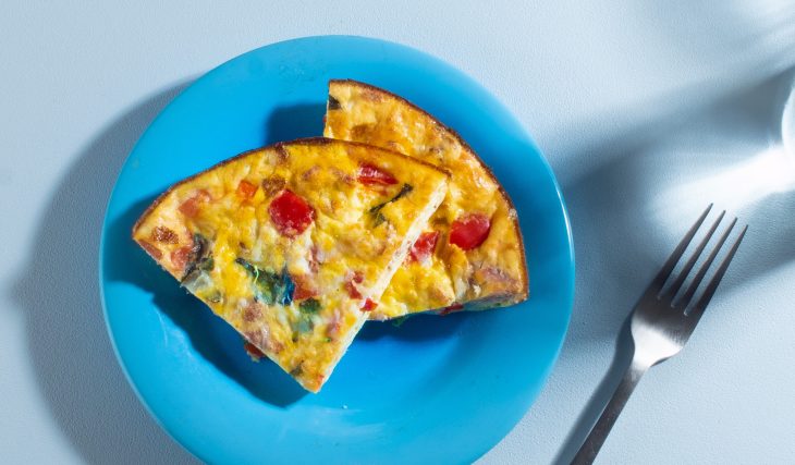 Basil, Bacon & Red Pepper Frittata