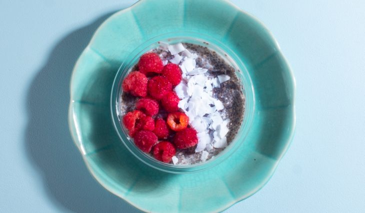 Keto Raspberry Chia Pudding