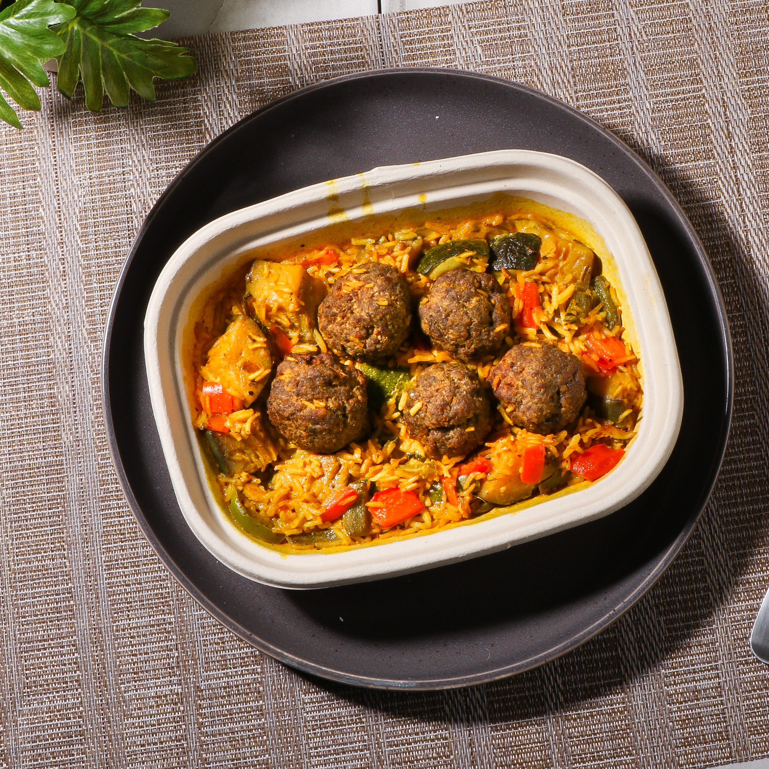 Indian Spiced Meatballs and Ratatouille