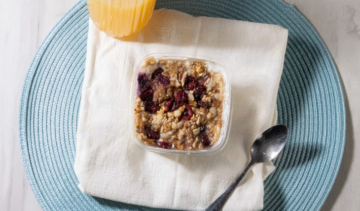 Homemade Orange Cranberry Granola Parfait