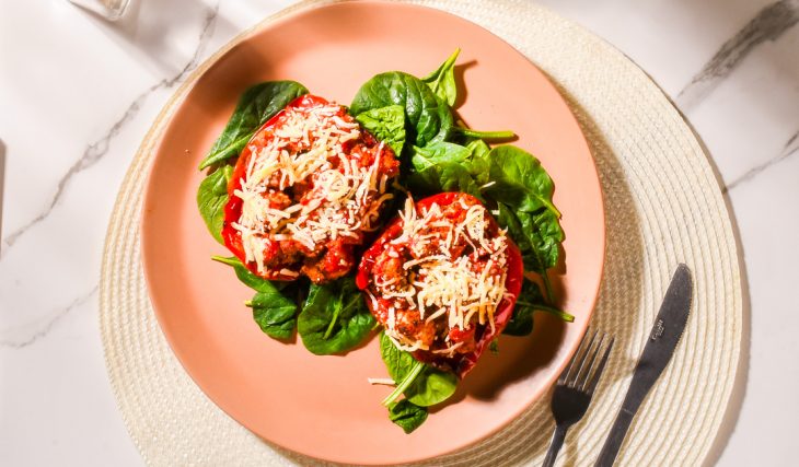 Chicken Parm Stuffed Pepper