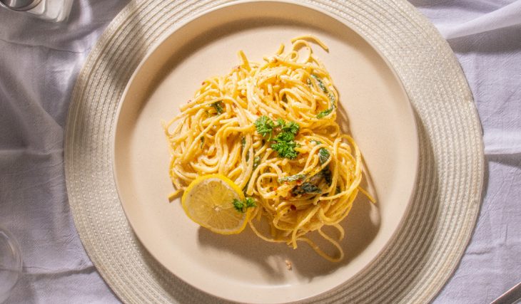 Lemon Ricotta Pasta With Grilled Chicken