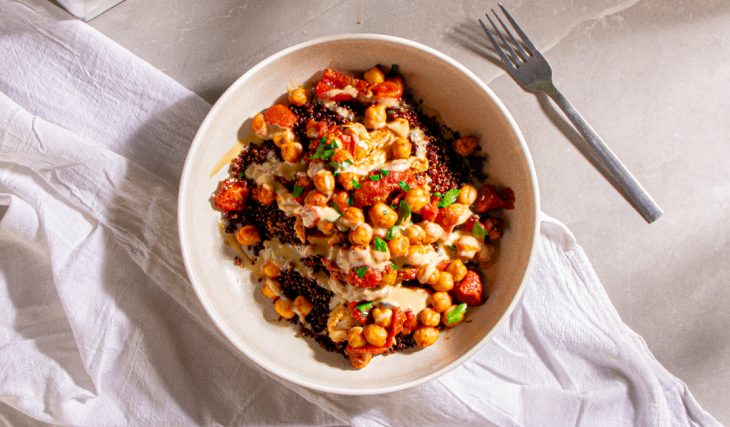 Moroccan Lentil Bowl with Chicken