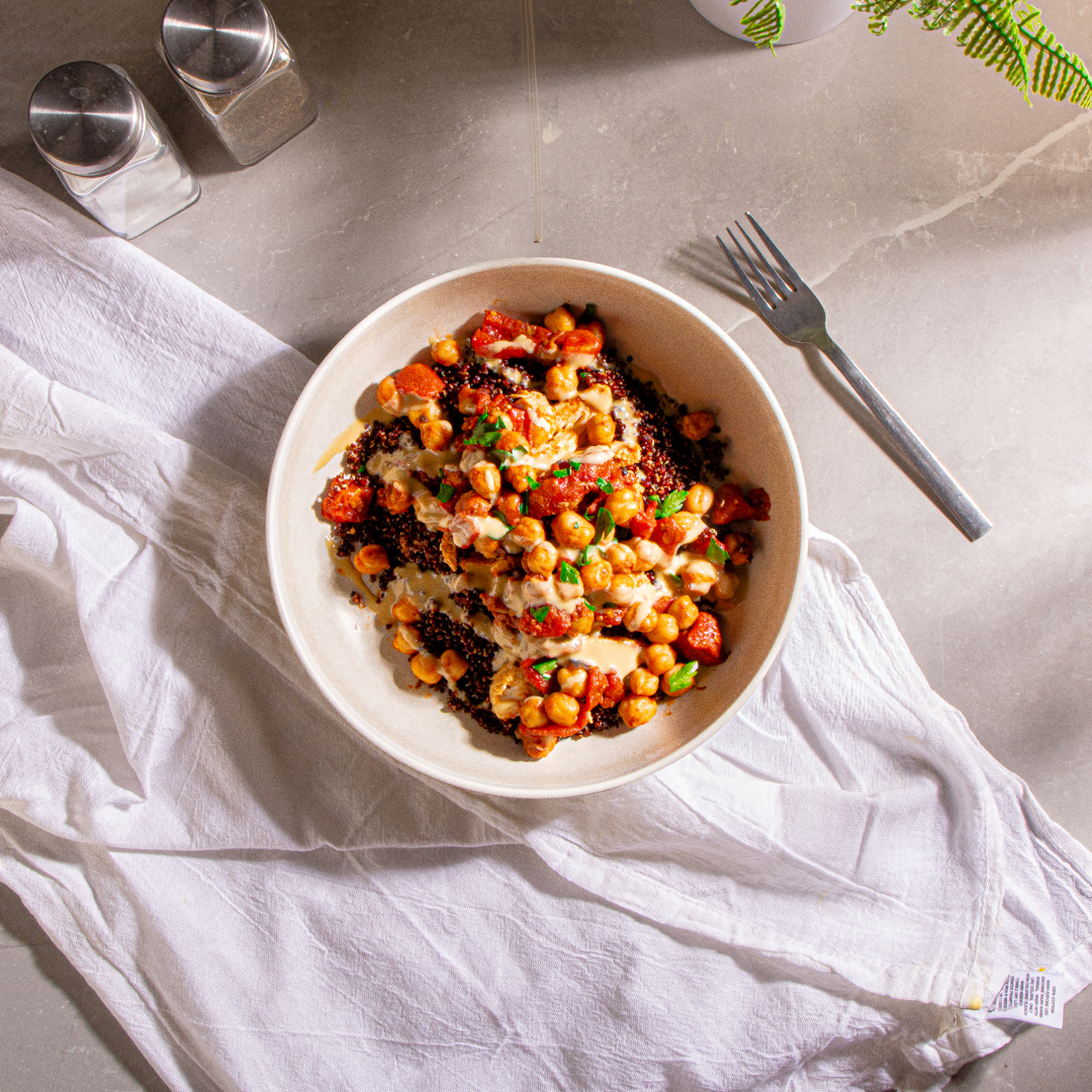 Moroccan Lentil Bowl with Chicken