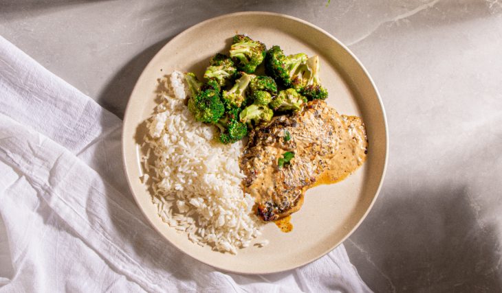 Creamy Lemon Chicken and Rice