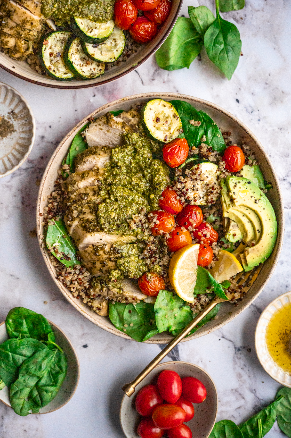 Pesto Chicken Bowl