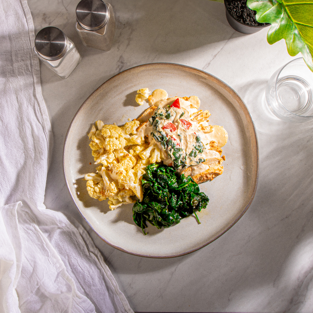 Chicken Florentine with Cauliflower