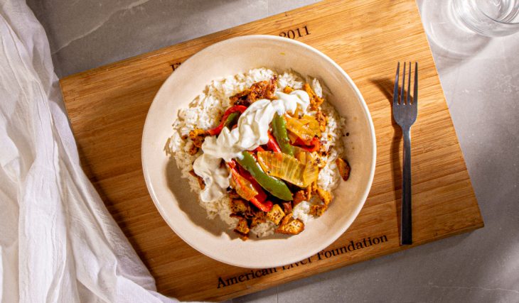 Ground Tofu Fajita Bowl