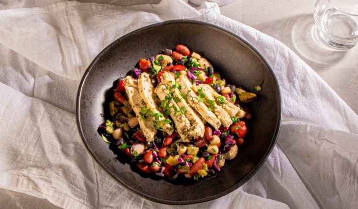 Southwest Bean Salad with Chicken