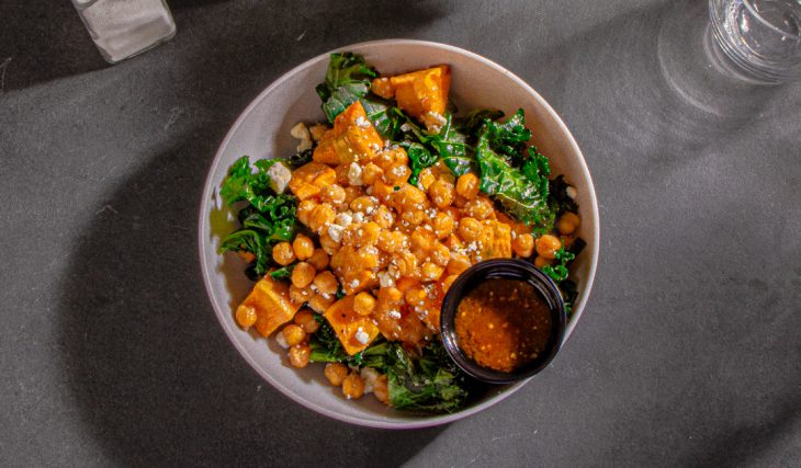 Roasted Tomato and Chickpea Quinoa Bowl