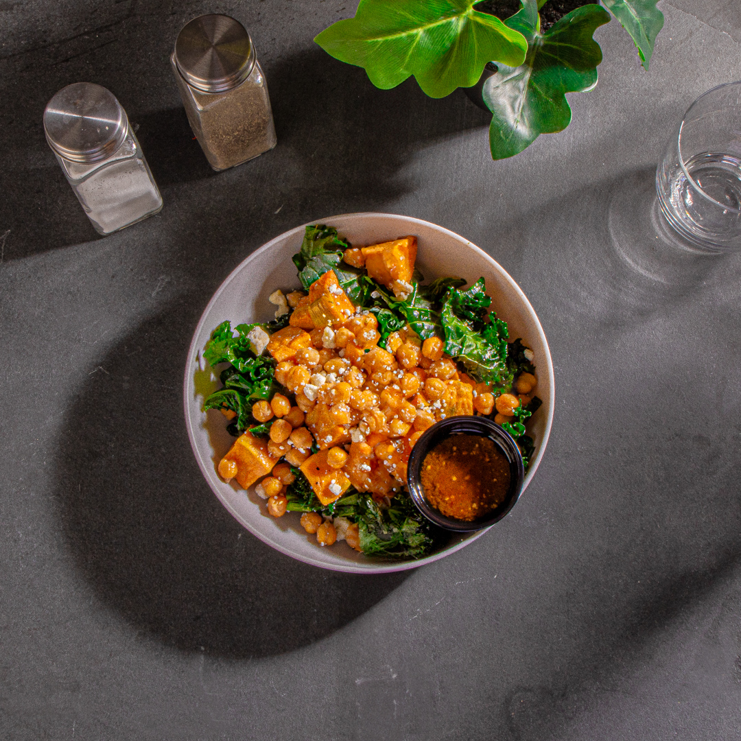 Roasted Tomato and Chickpea Quinoa Bowl