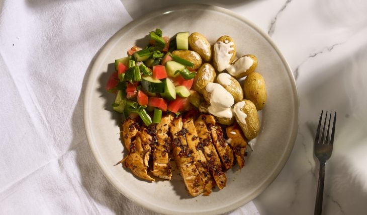 Roasted Red Pepper Chicken and Potatoes