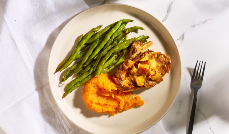 Apple and Bacon Pork Chops