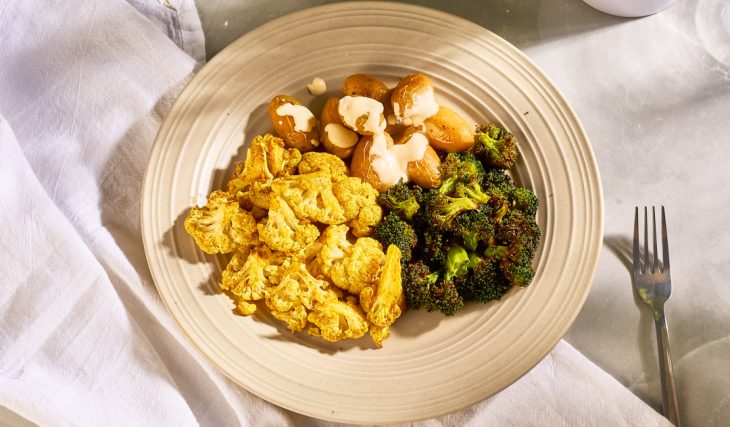 Zesty Lemon & Spiced Oven-Baked Cauliflower with Potatoes