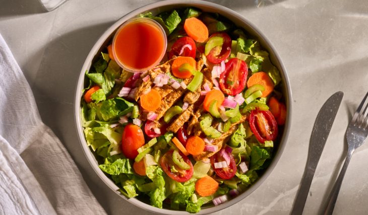 Vegetarian Buffalo Chickpea Salad